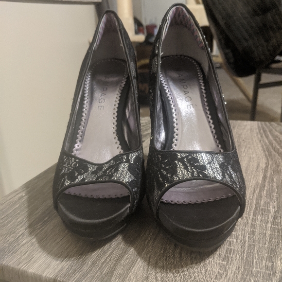 Rampage black heels - Picture 2 of 3